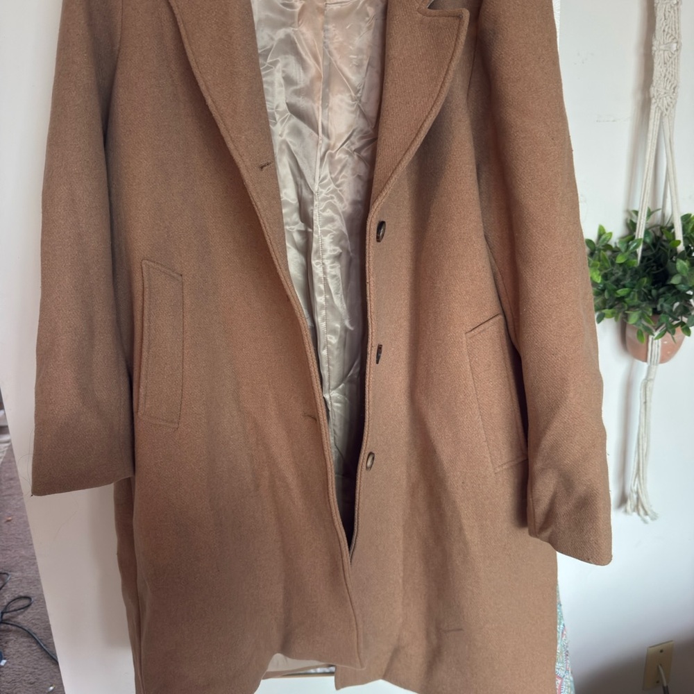 Abercrombie oversized dad Brown Trench Coat - Picture 5 of 5